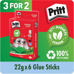 View more details about Pritt Stick 22g Glue Stick (Pack of 6)