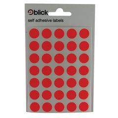 View more details about Blick Red 13mm Round Labels (Pack of 2800)