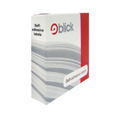 View more details about Blick 25 x 50mm White Self-Adhesive Label (Pack of 400)