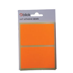 View more details about Blick Orange 50x80mm Self Adhesive Labels (Pack of 160)