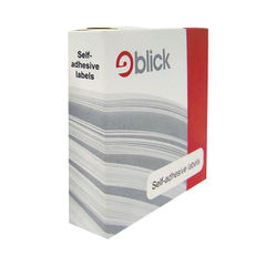 View more details about Blick Red 19mm Round Labels (Pack of 1280)