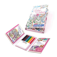 View more details about Tallon Adult Colouring Book Travel Set (Pack of 6)