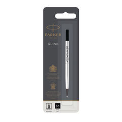 View more details about Parker Black Medium Rollerball Refills (Pack of 12)