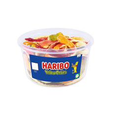 View more details about Haribo Yellow Bellies Snakes Sweets Drum 768g