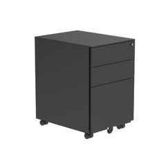 View more details about Astin 3 Drawer Mobile Under Desk Steel Pedestal 480x580x610mm Black