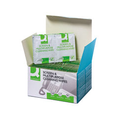 View more details about Q-Connect Screen & Multi-Purpose Wipes (Pack of 100)