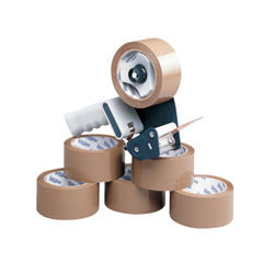View more details about Tape Dispenser with 6 Rolls of 50mm x 66m Polypropylene Tape