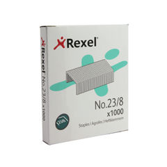 View more details about Rexel No. 23/8mm Staples (Pack of 1000)