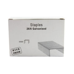 View more details about 26/6mm Metal Staples (Pack of 5000)
