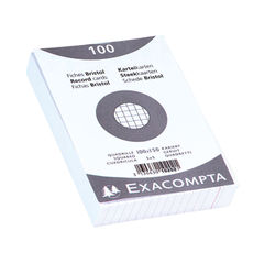 View more details about Exacompta Record Card 100x150mm Square White x20 (Pack of 2000)