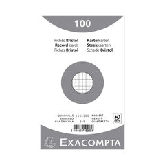 View more details about Exacompta Record Card 125x200mm Square White x12 (Pack of 1200)