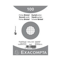View more details about Exacompta Record Card 105x148mm Square White x20 (Pack of 2000)
