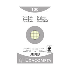 View more details about Exacompta Record Card 125x200mm Square Green x12 (Pack of 1200)