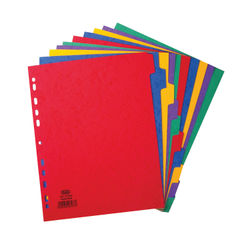 Elba Pressboard A4 Extra Wide 10-Part Divider | 400007516