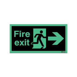 NITEGLO EXIT MAN ARWRG 15X45 S/A
