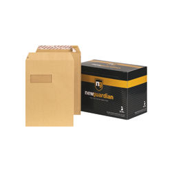 C4 Envelope Manilla 324 Easy Open X229Mm Window Peel/Seal 130Gsm Box of 250 | F24203