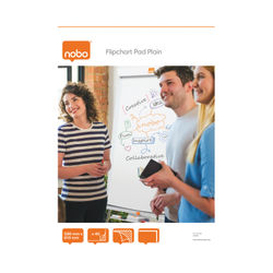 Nobo Flipchart Pads A1 Plain Pack Of 5 34631165