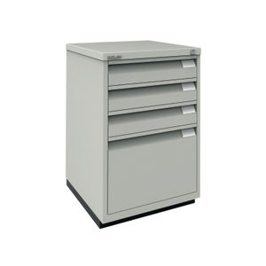 Bisley H711mm Goose Grey 4 Drawer Filing Cabinet