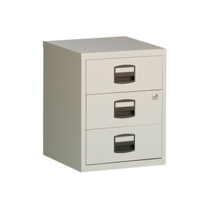 Bisley A4 H525mm Grey 3-Drawer Filing Cabinet