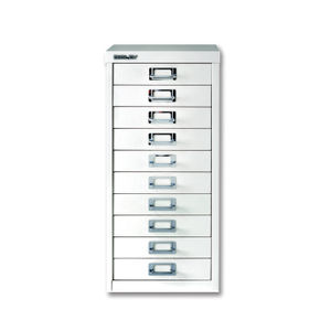 Bisley H590mm Chalk White A4 10-Drawer Filing Cabinet