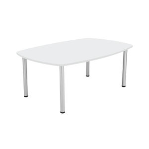 Jemini 1800x1200mm White Boardroom Table