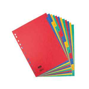 Elba A4 Assorted Jan-Dec Tabs 12 Part Index Dividers