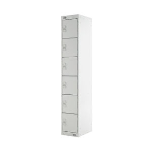 Six Compartment D450mm Grey Express Standard Locker