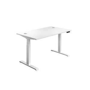 Jemini 1400x800mm White/White Sit Stand Desk