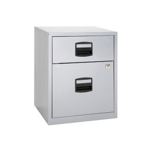 Bisley H525mm Grey 2-Drawer Filing Cabinet
