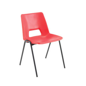 Jemini Red Polypropylene Stacking Chair