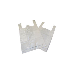 Biodegradable White Carrier Bags (Pack of 1000)