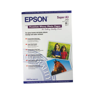 Epson Premium A3+ White 255gsm Glossy Photo Paper (Pack of 20)