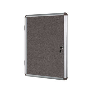 Bi-Office Internal Display Case 900 x 1200mm Grey