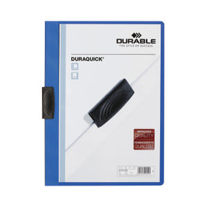 Durable Duraquick A4 Blue Clip Folder (Pack of 20)