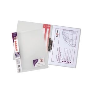 Snopake Poly A4 Clear Clamp Binder (Pack of 10)