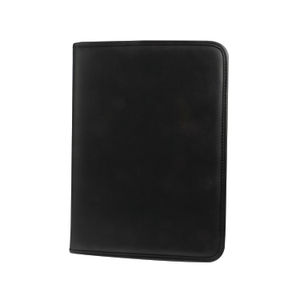 Monolith Leather Look Zipped Ring Binder A4 Black