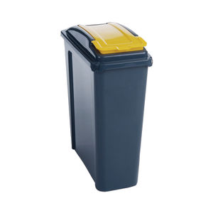 VFM Yellow 25L Recycling Bin With Lid