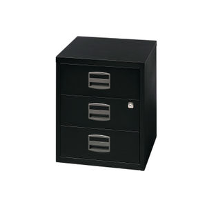 Bisley H525mm Black 3-Drawer Filing Cabinet