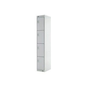 Four Compartment D450mm Grey Express Standard Locker