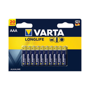 Varta Longlife AAA Battery (Pack of 20)