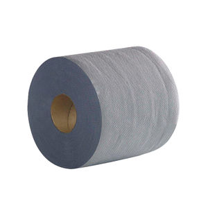 2Work 2-Ply Centrefeed Roll 100m Blue (Pack of 6)