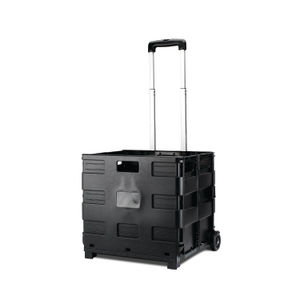 Black Folding Trolley Crate