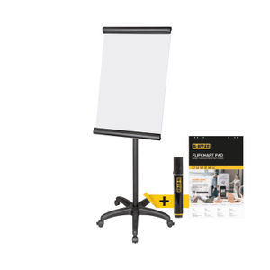 Bi-Office Frameless Mobile Flipchart Easel 900 x 600mm