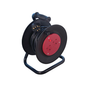 Heavy Duty Black 25m 2-Way 10 Amp Extension Reel