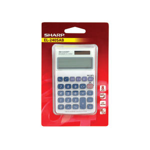 Sharp EL-240SAB Handheld Calculator, 8 Digit Display