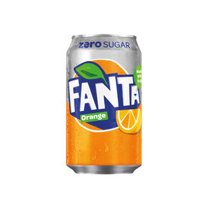 Fanta 330ml Orange Zero Cans (Pack of 24)