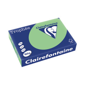 Clairefontaine A4 160gsm Natural Green Trophee Card (Pack of 250)