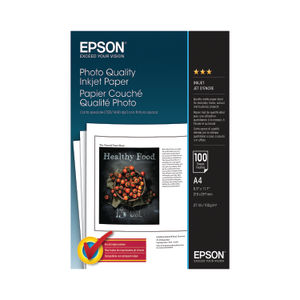 Epson White A4 102gsm Photo Inkjet Paper (Pack of 100)