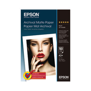 Epson White A3+ Matte Photo Paper 192gsm (Pack of 50)