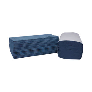 2Work 1-Ply I-Fold Hand Towels Blue (Pack of 3600)